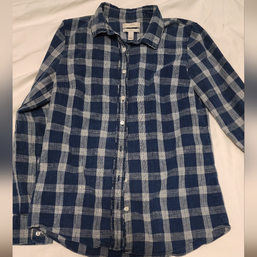 J. Crew button up linen shirt